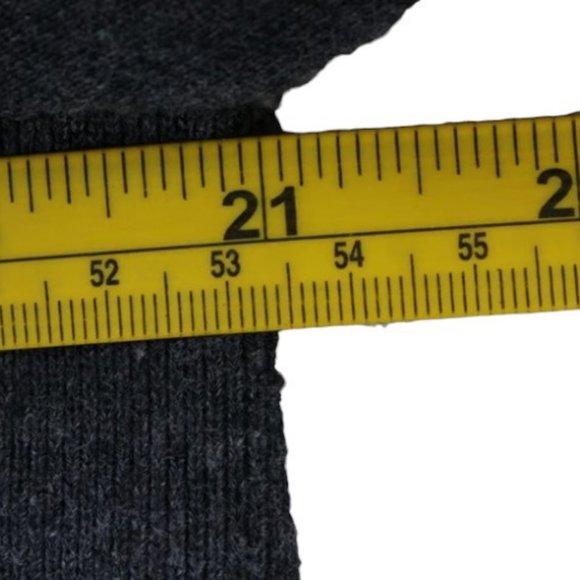 All Saints dark grey asymmetrical long sleeve sweater size S - Picture 7 of 8